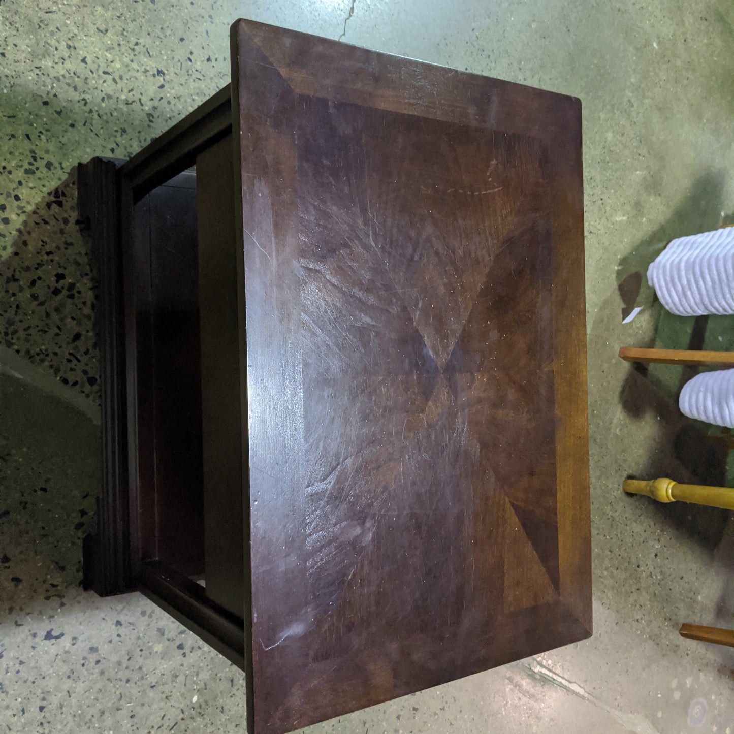 Espresso wood 1 drawer end table by Southern Living
