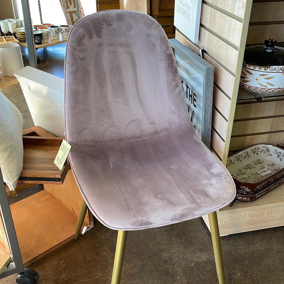 Pink dining chairs (2)