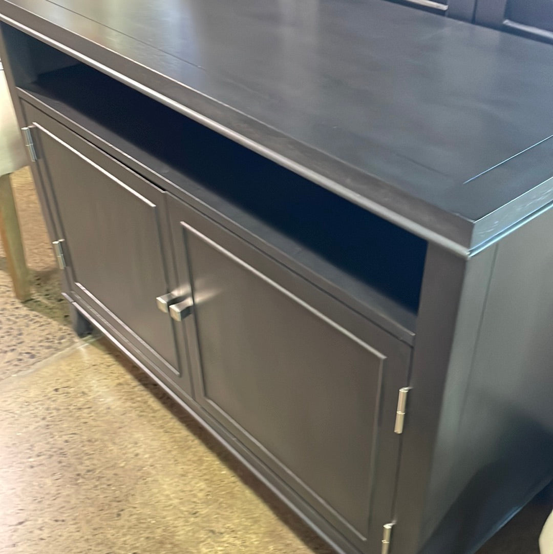 Media stand with storage