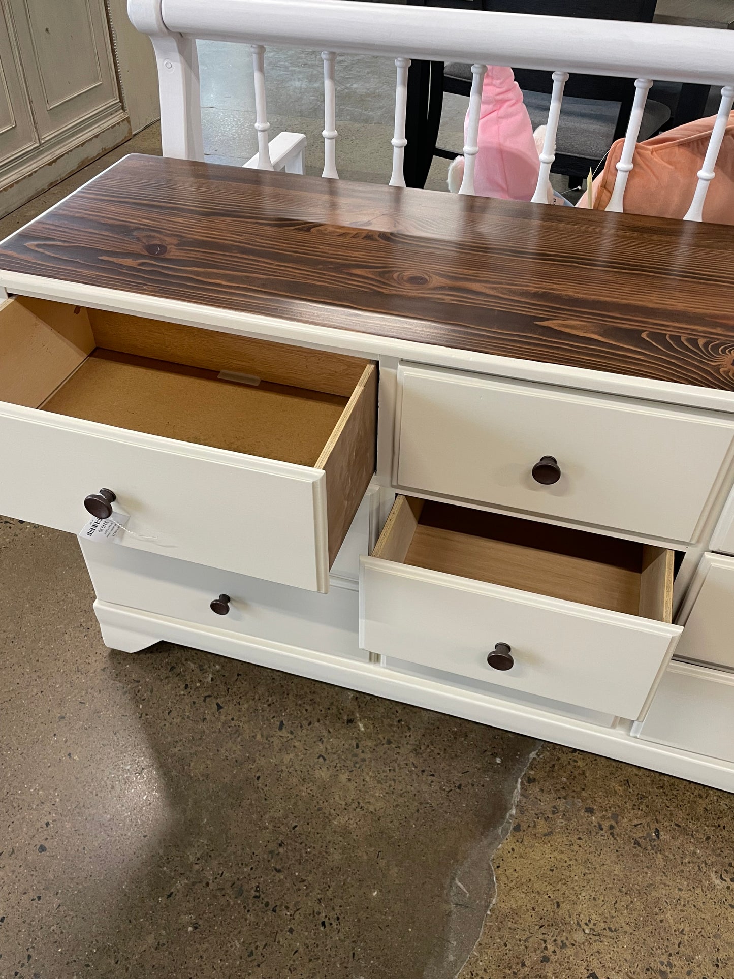 Cream painted 9 drawer