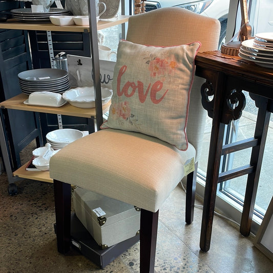 Linen cream chair
