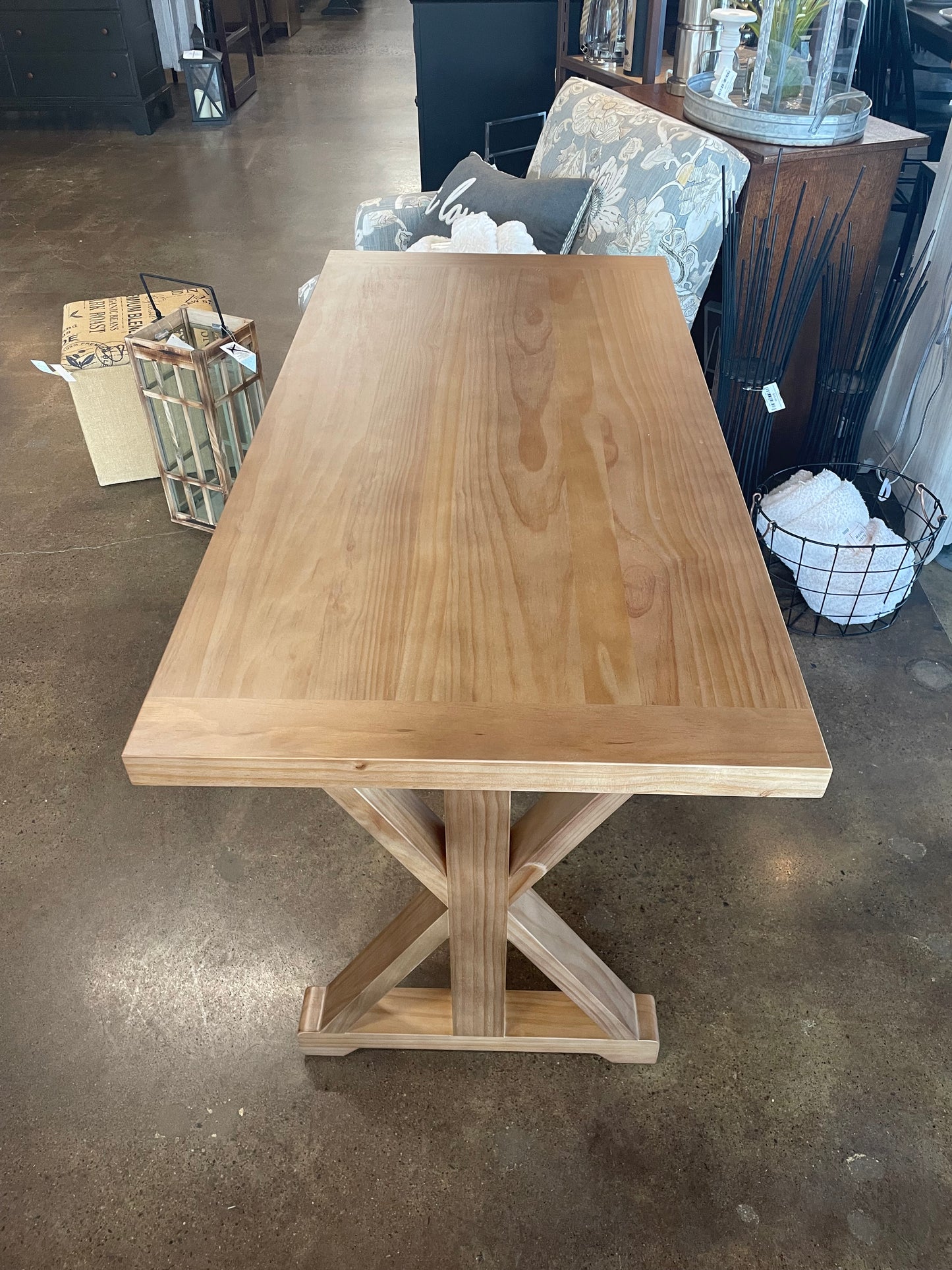 Natural Light Wood Desk