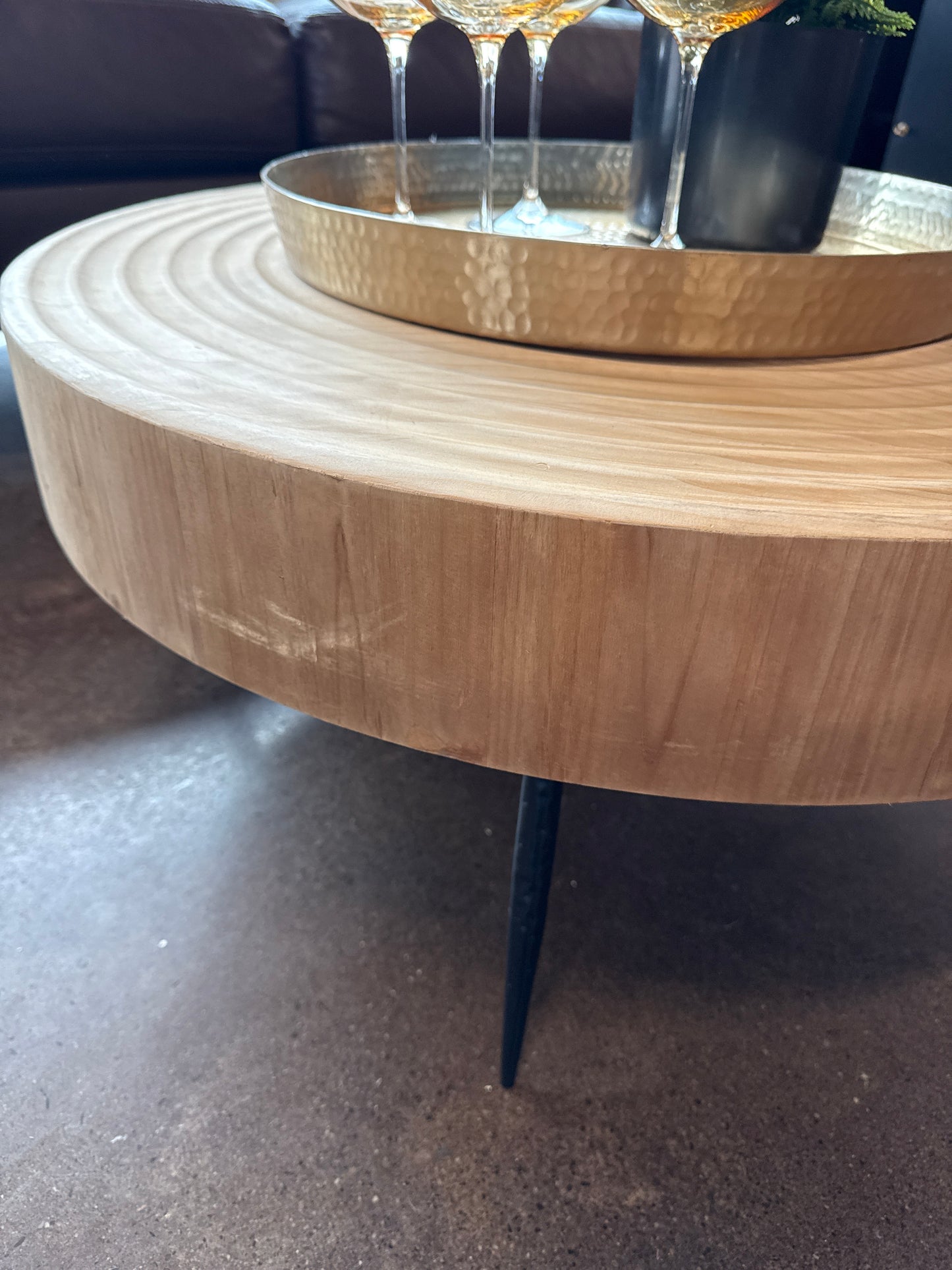Natural Wood Coffee Table