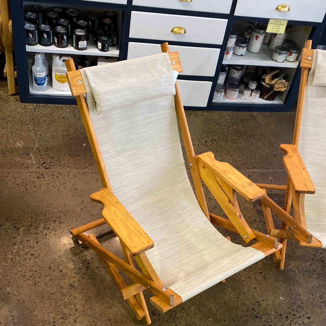 Folding Canvas Patio Sling Chair
