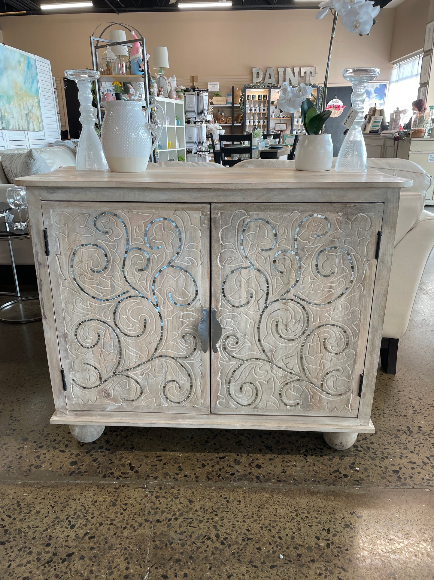 Swirl Accent Cabinet