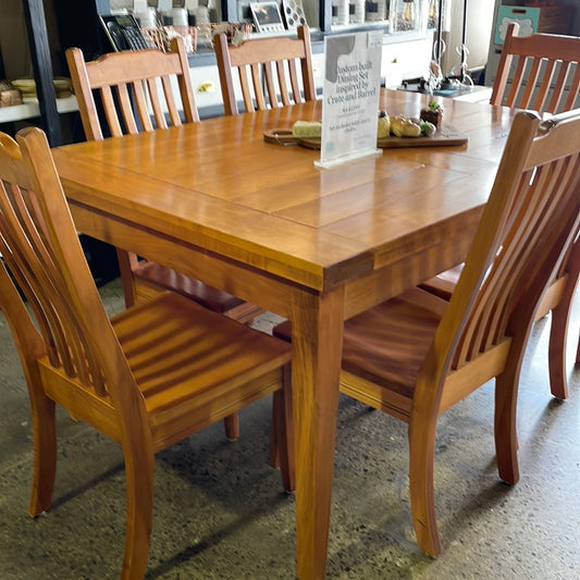 Custom dining set inspired by Crate and Barrel