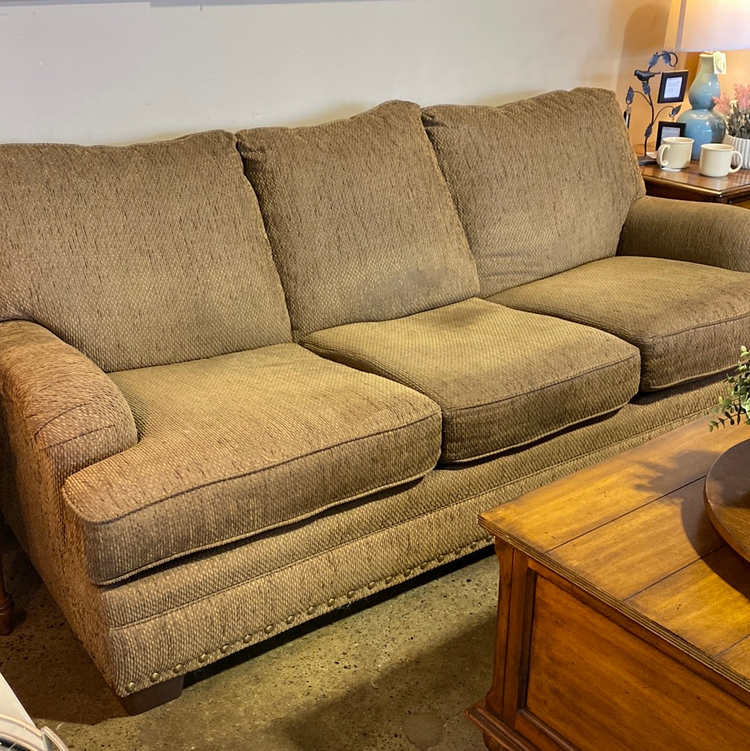 Brown Fabric Sofa