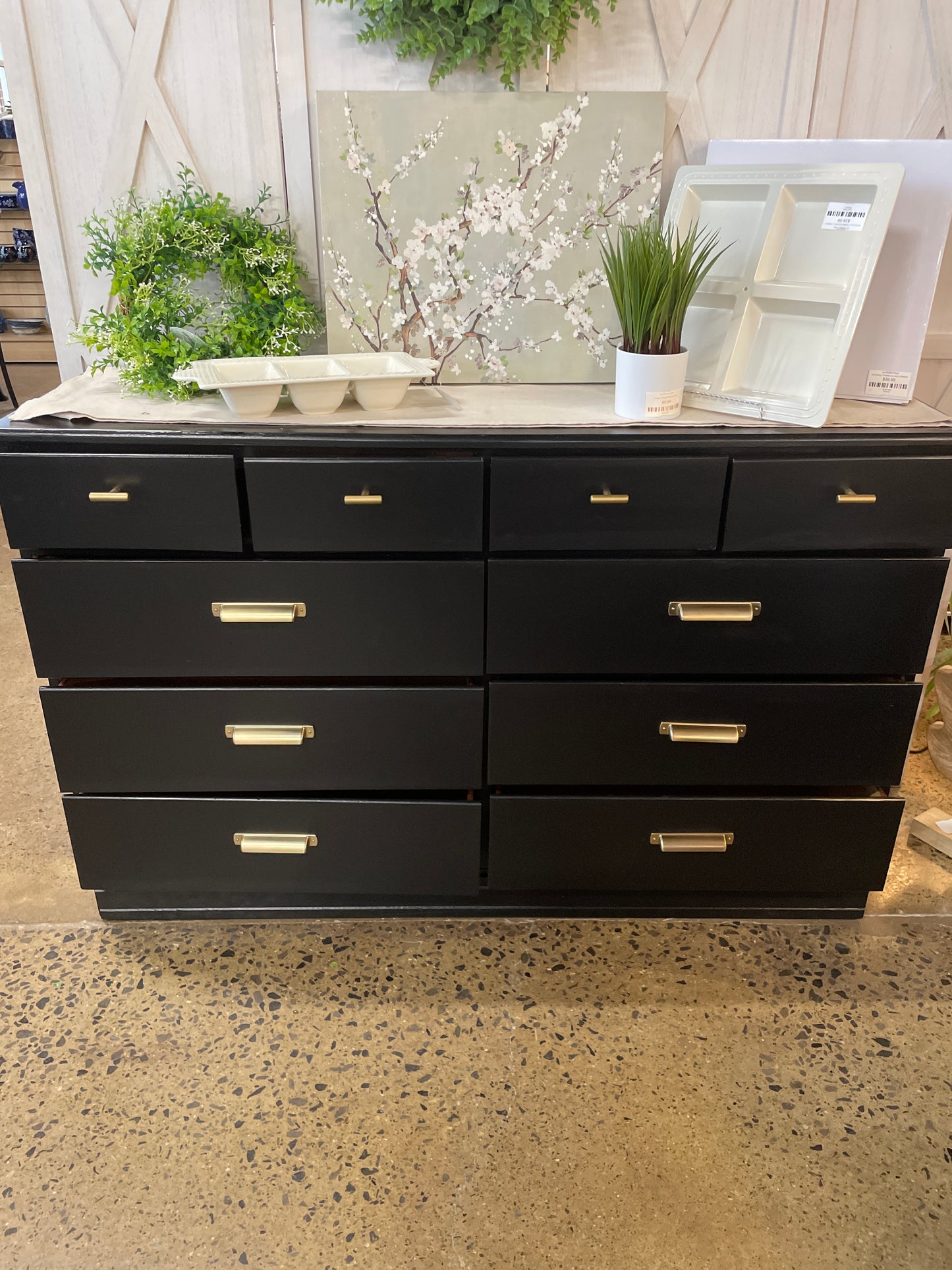 Black Painted Buffet/Server/Dresser