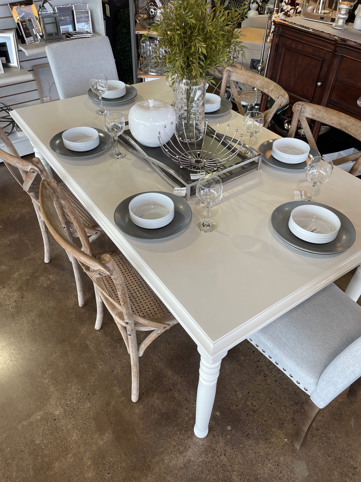 White Kitchen Table and 4 Chairs