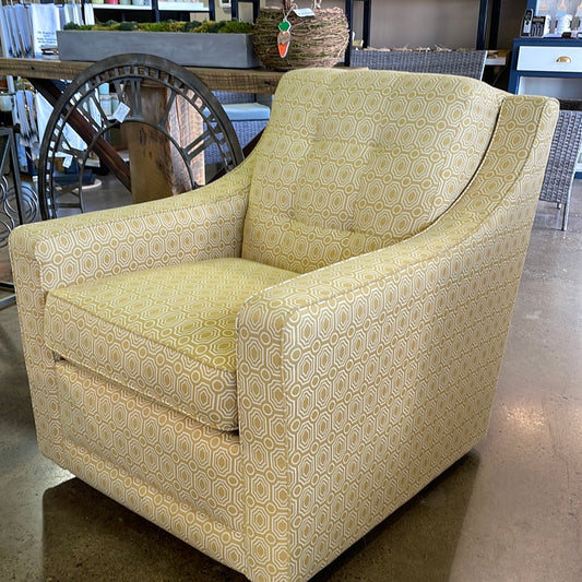 Yellow LazyBoy Swivel Chair