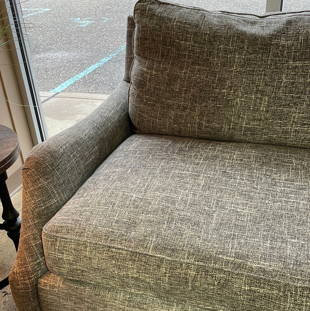 Arhaus Grey tweed sofa