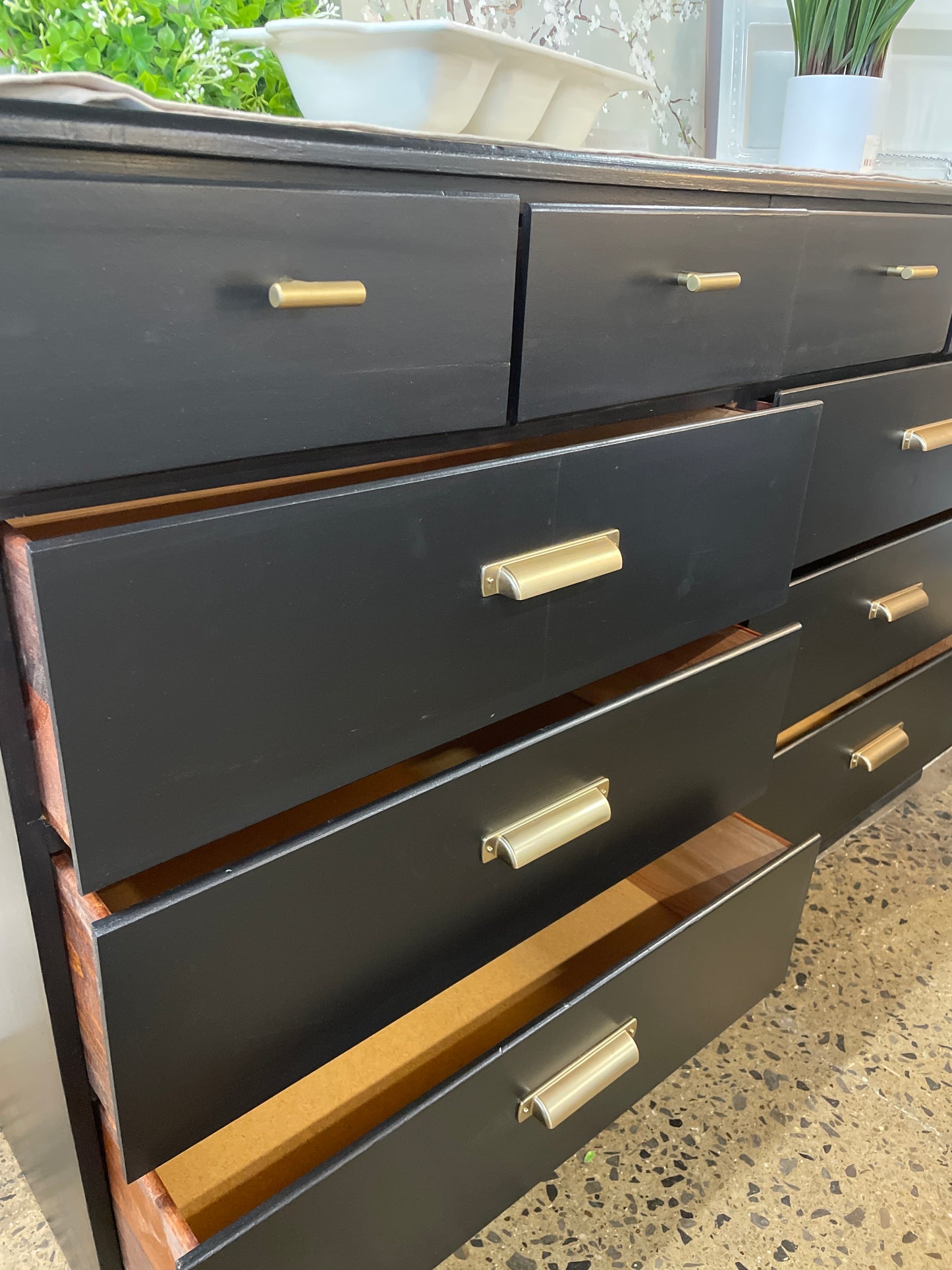 Black Painted Buffet/Server/Dresser