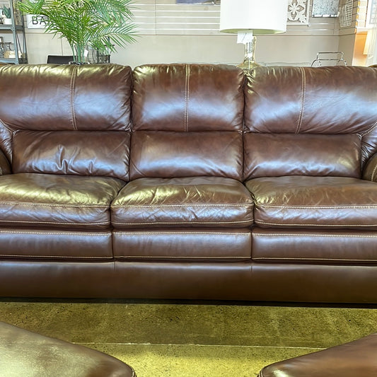 Violino Brown Leather Sofa
