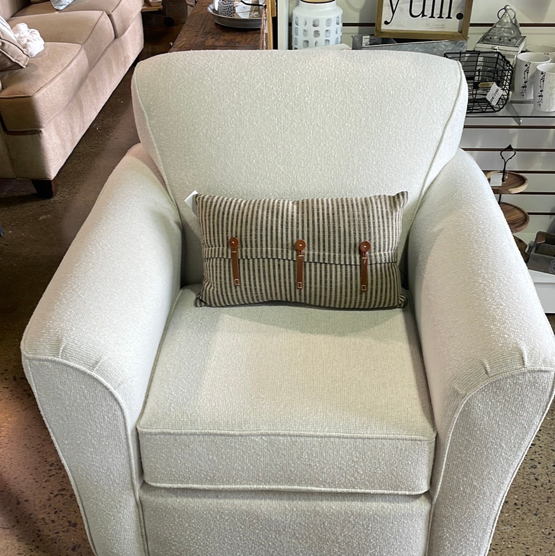 White textured chair