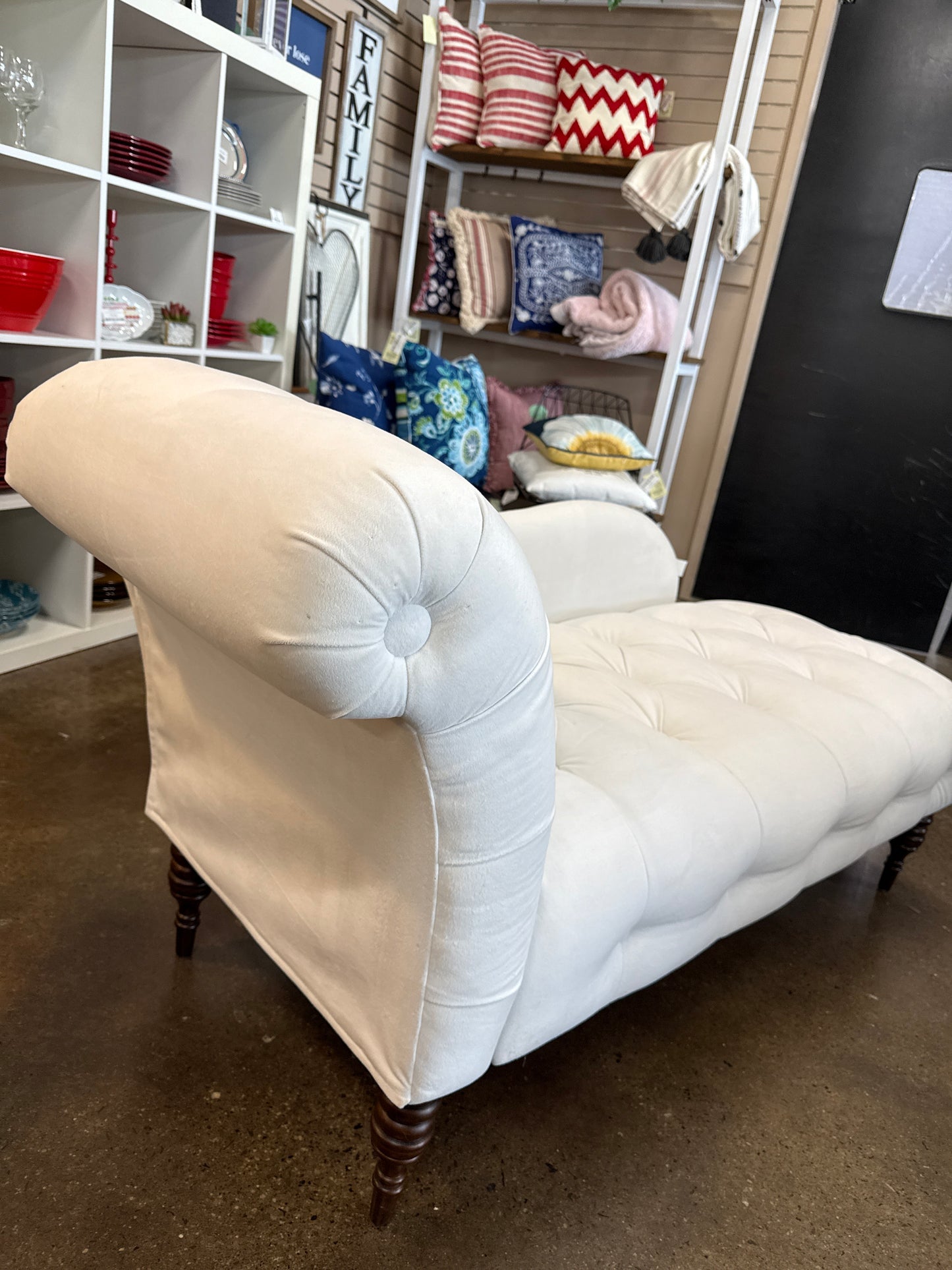 White Chaise Lounge