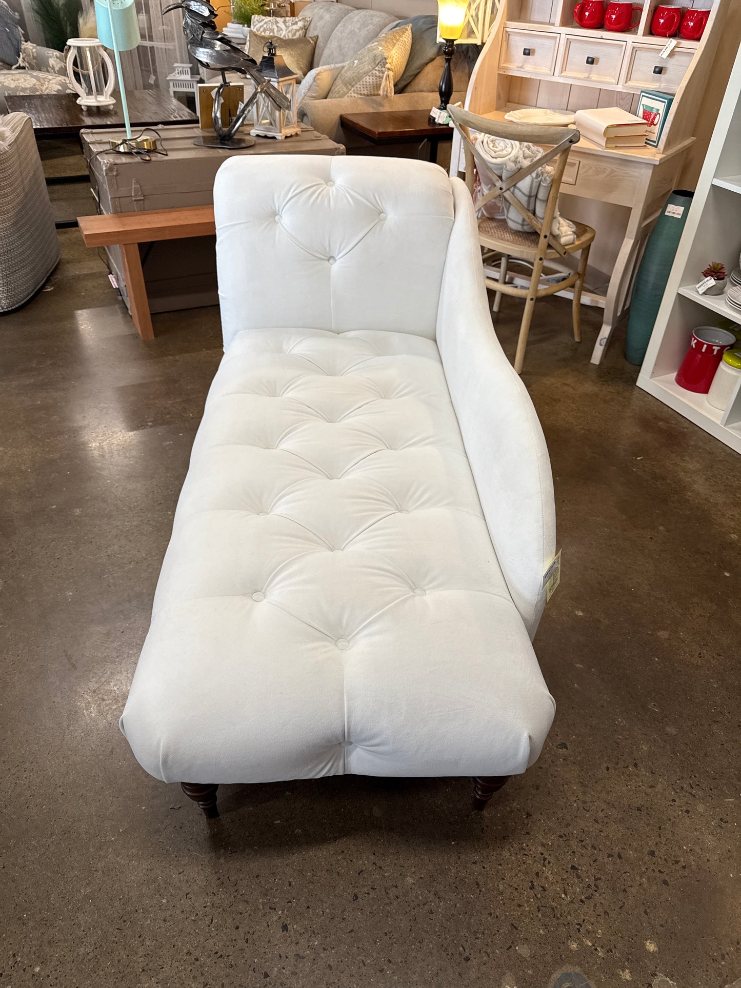 White Chaise Lounge