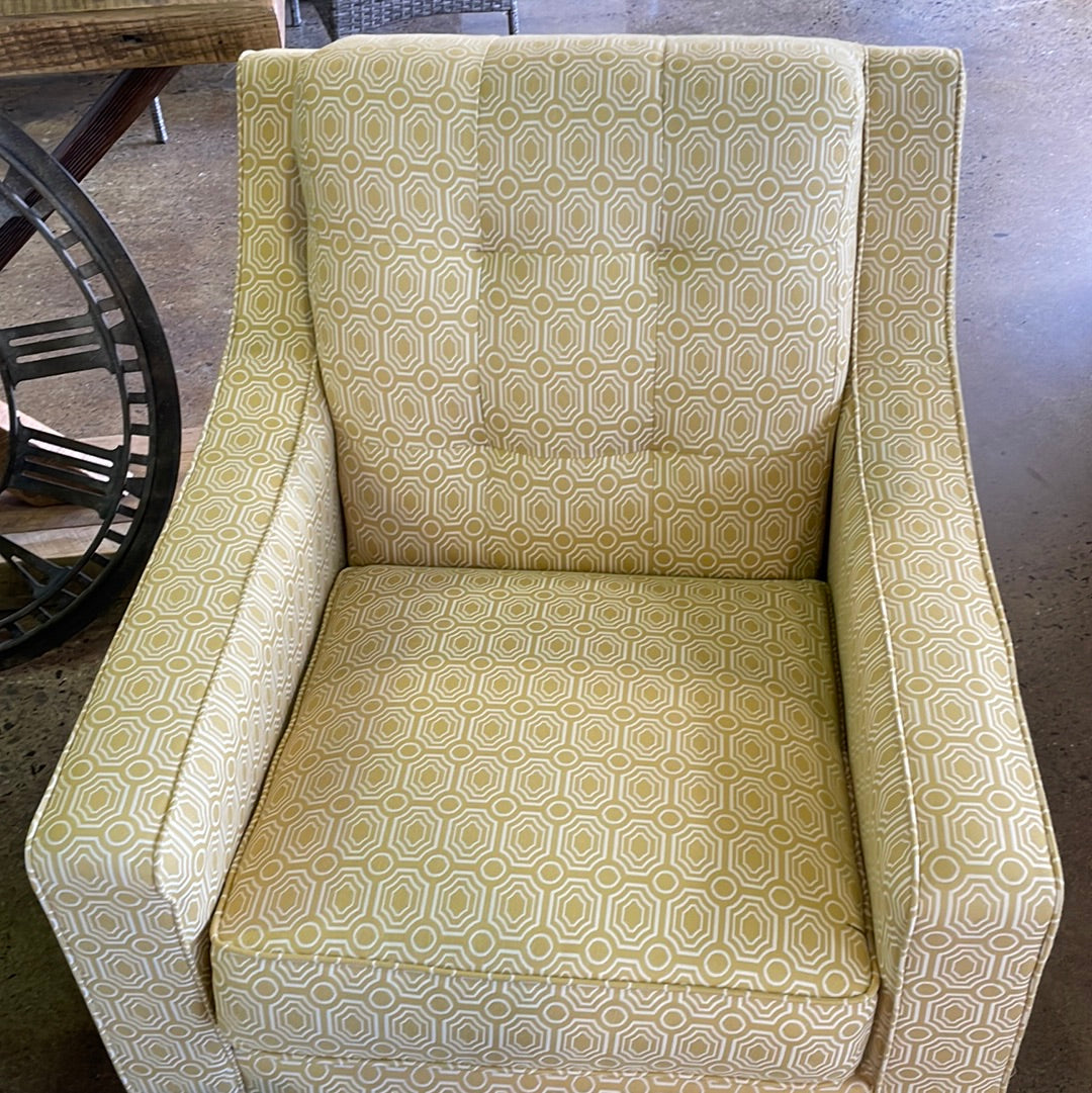 Yellow LazyBoy Swivel Chair