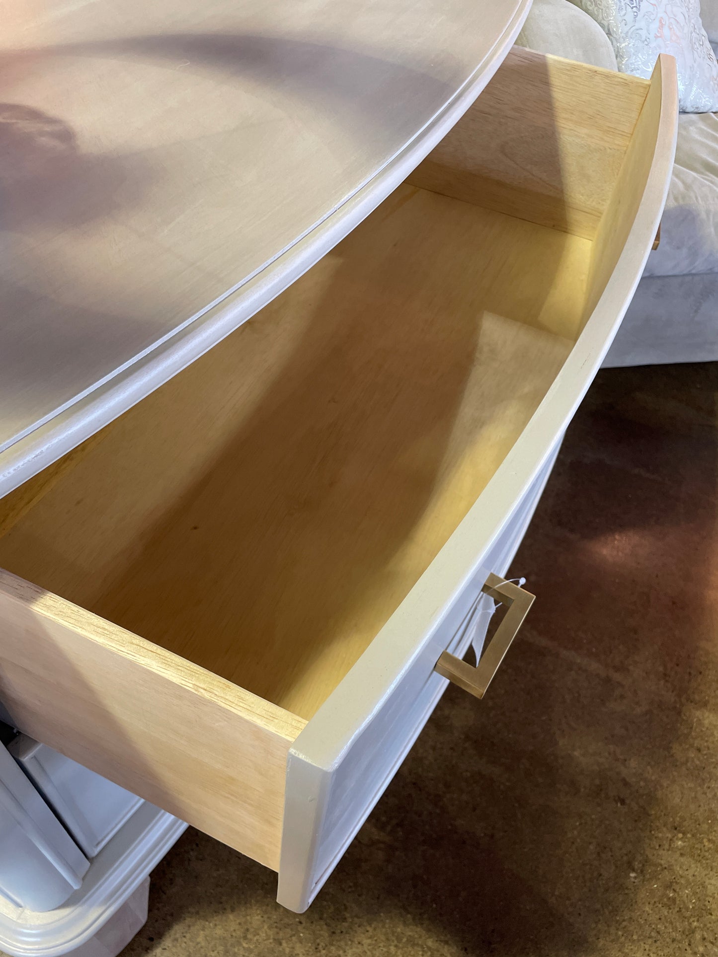 Grey Two-Drawer Dresser