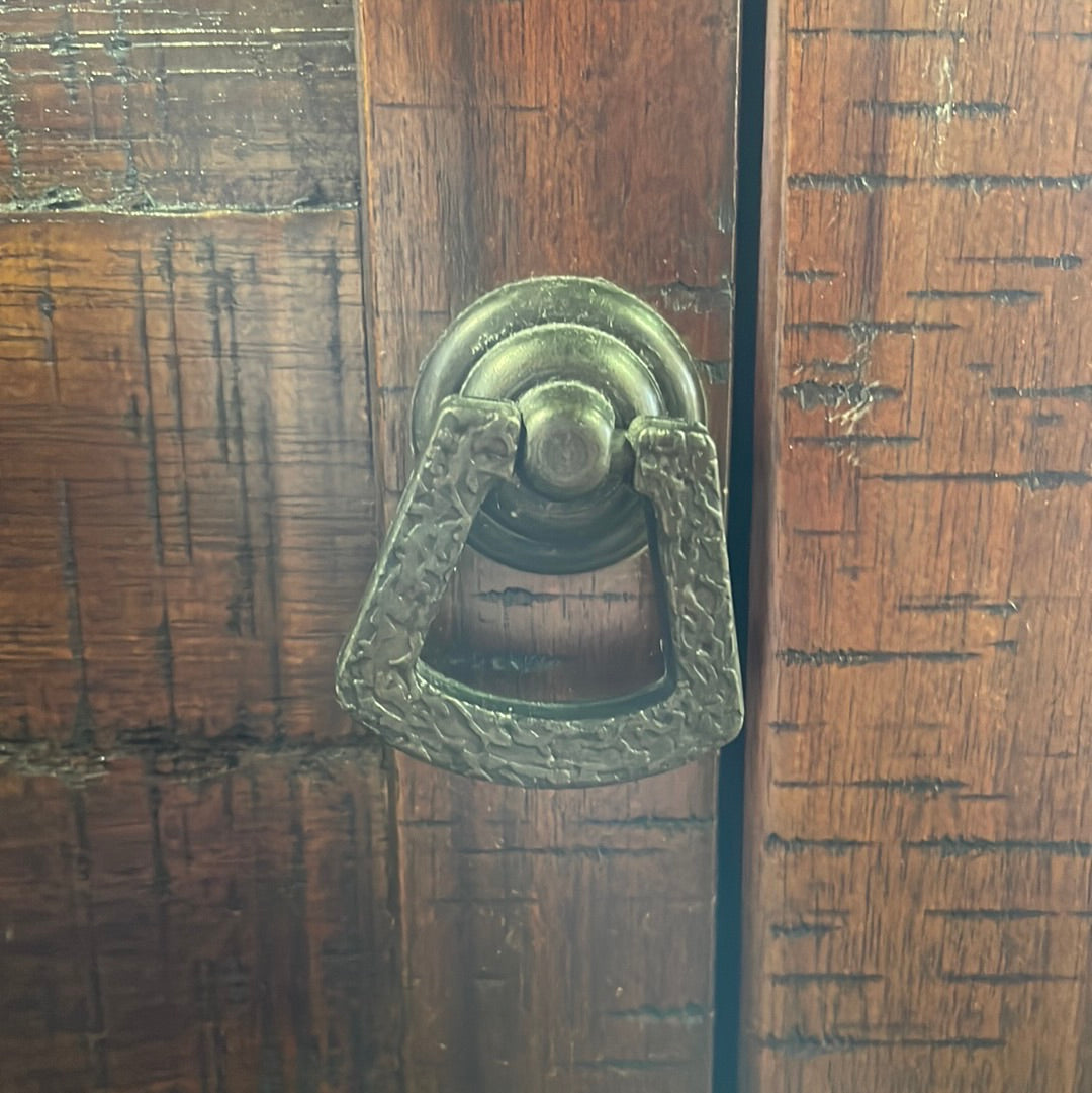 Wooden stand with 2 shelves