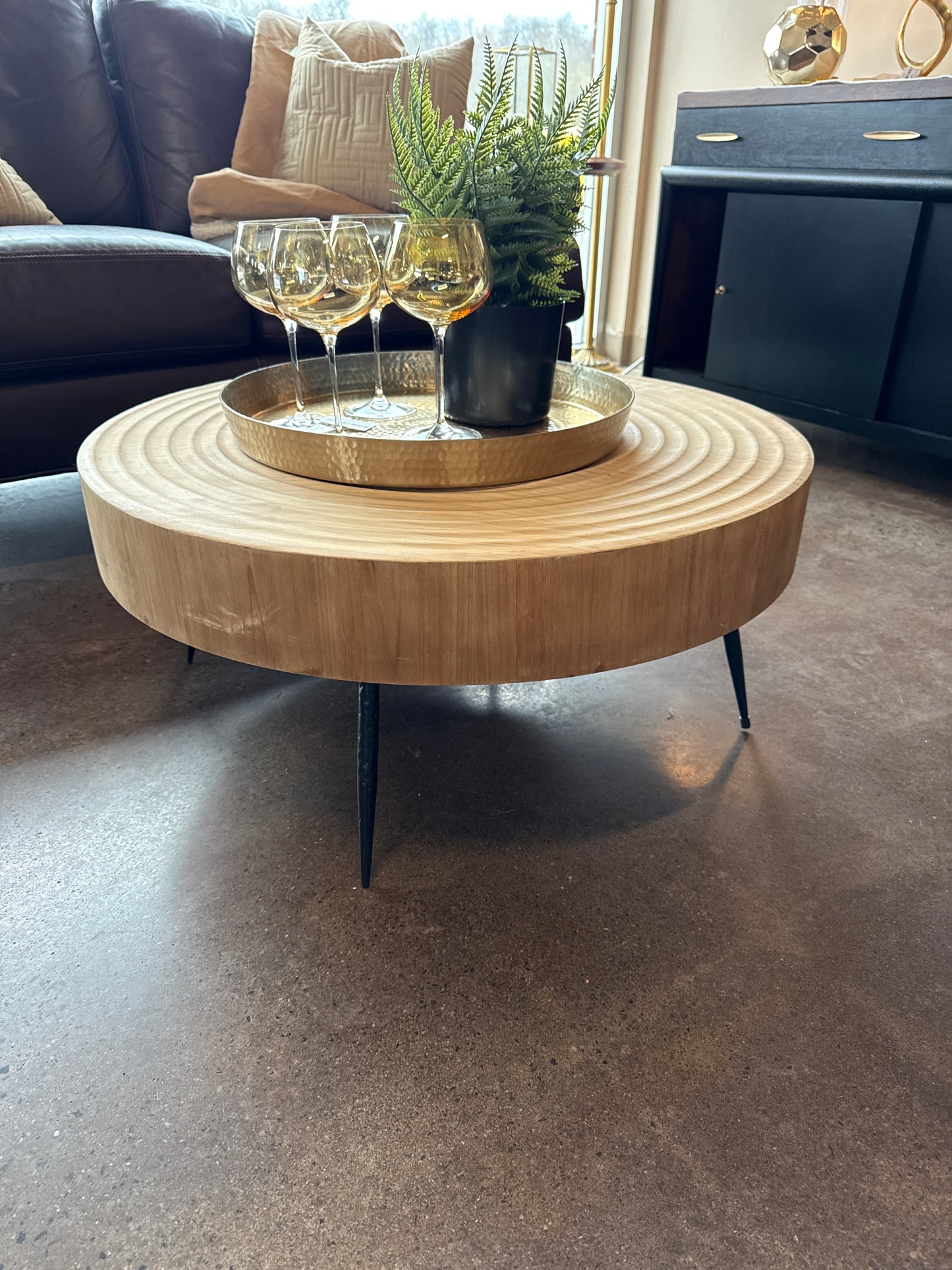 Natural Wood Coffee Table