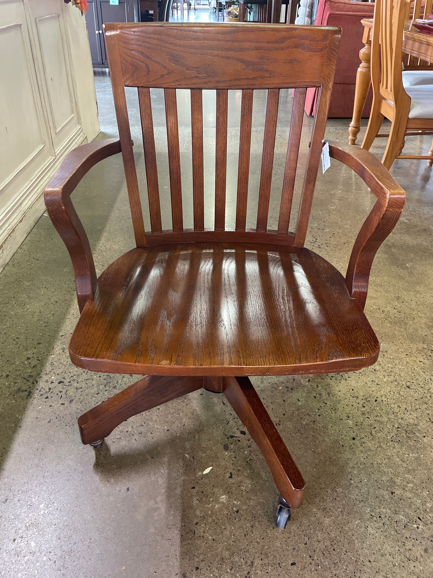 William Sonoma Oak Office Chair