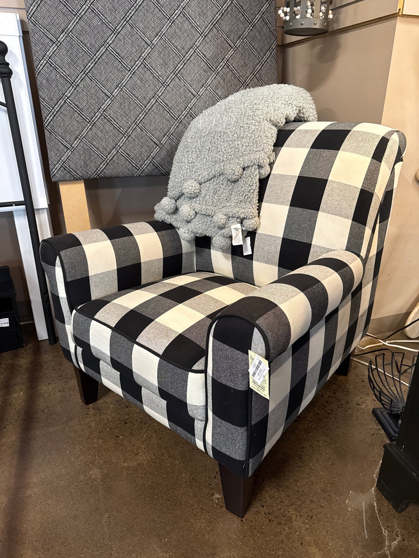 Black and White Accent Chair