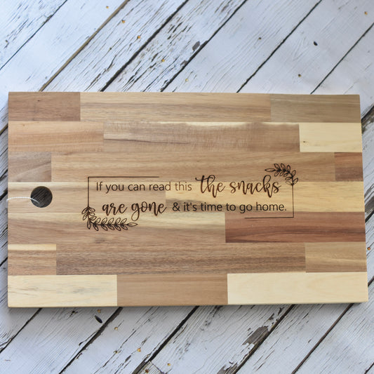 If You Can Read This.... Charcuterie Board, Personalized option