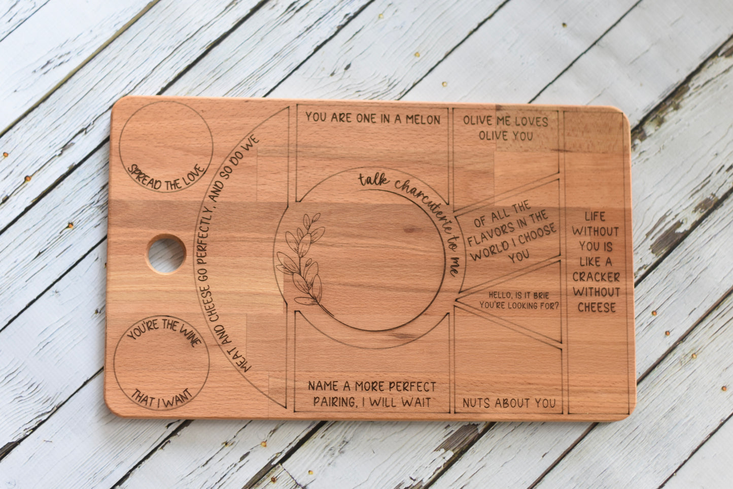 Charcuterie Placement Wood Board, Personalized option