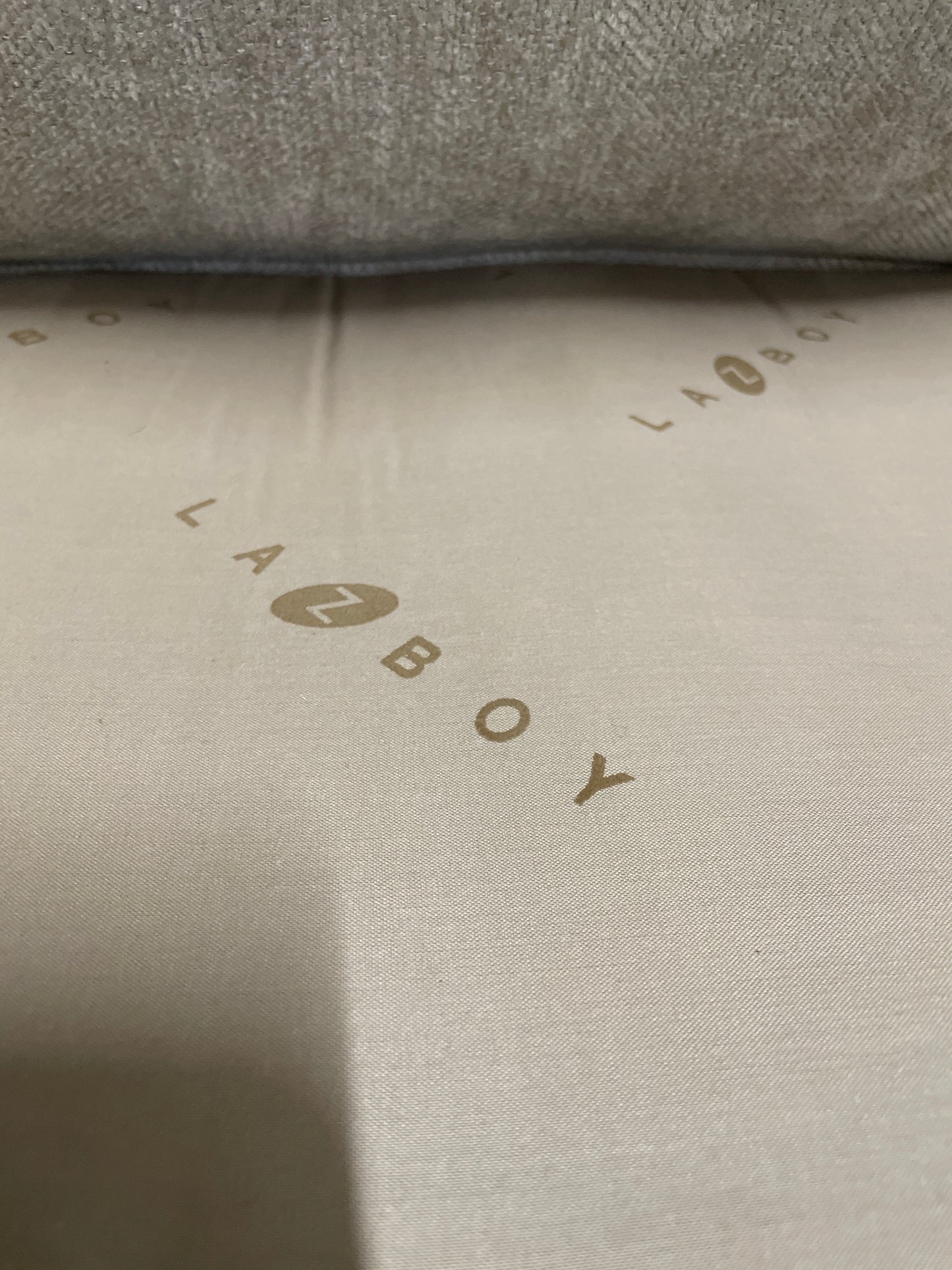 La-Z-Boy Grey Herringbone Sofa