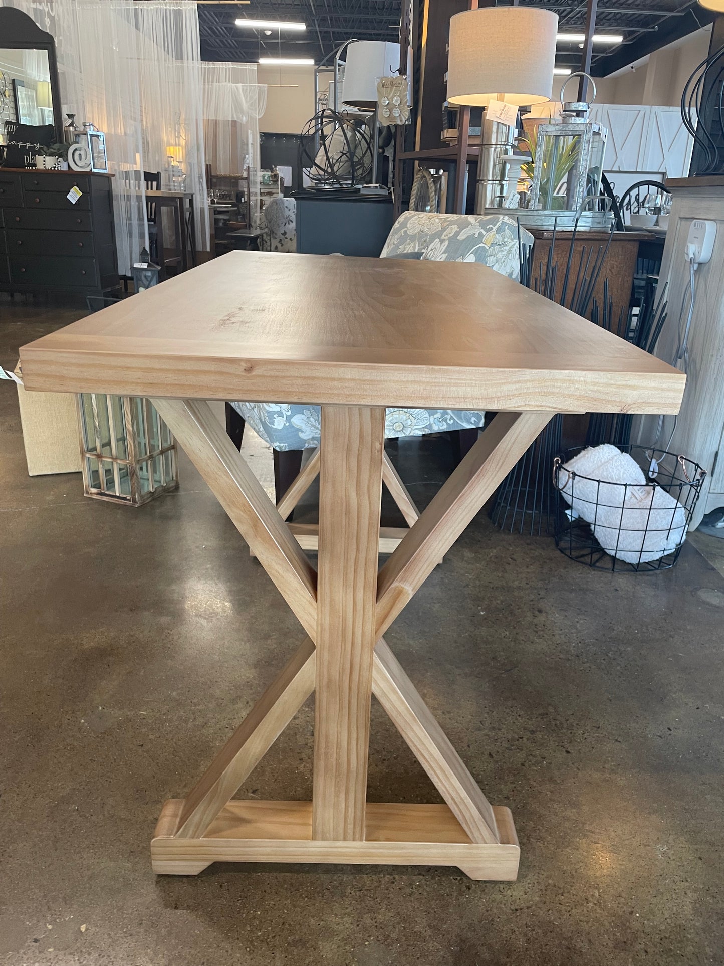 Natural Light Wood Desk