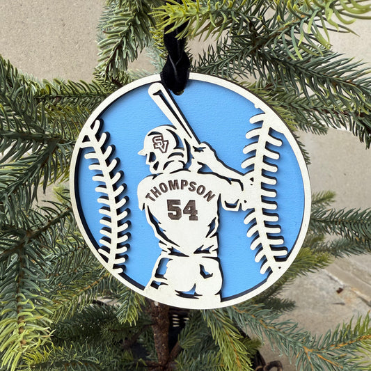 Seneca Valley Baseball Ornament (Player)