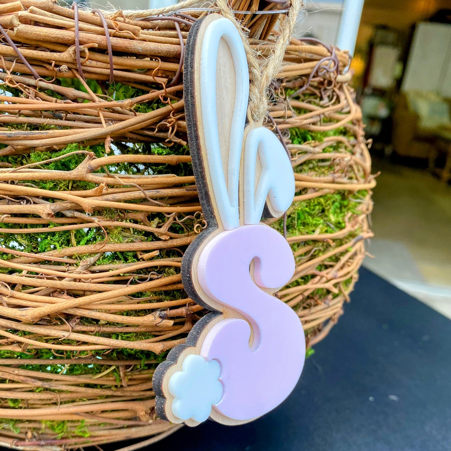 Easter Basket Tag-Alphabet Bunny