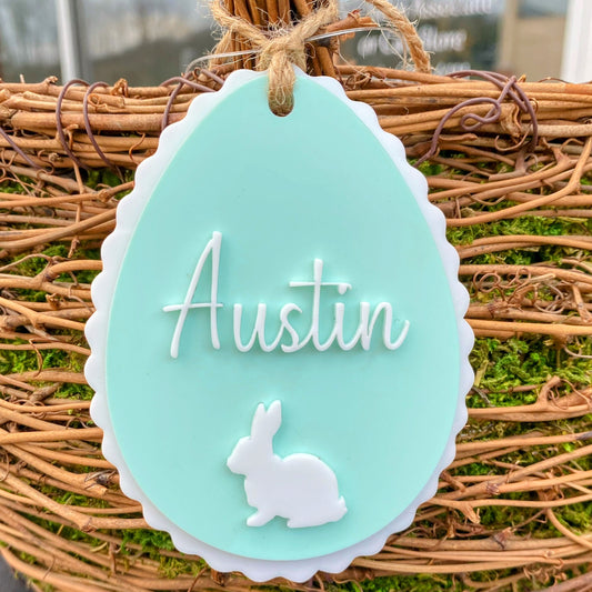 Easter Basket Tag- Egg