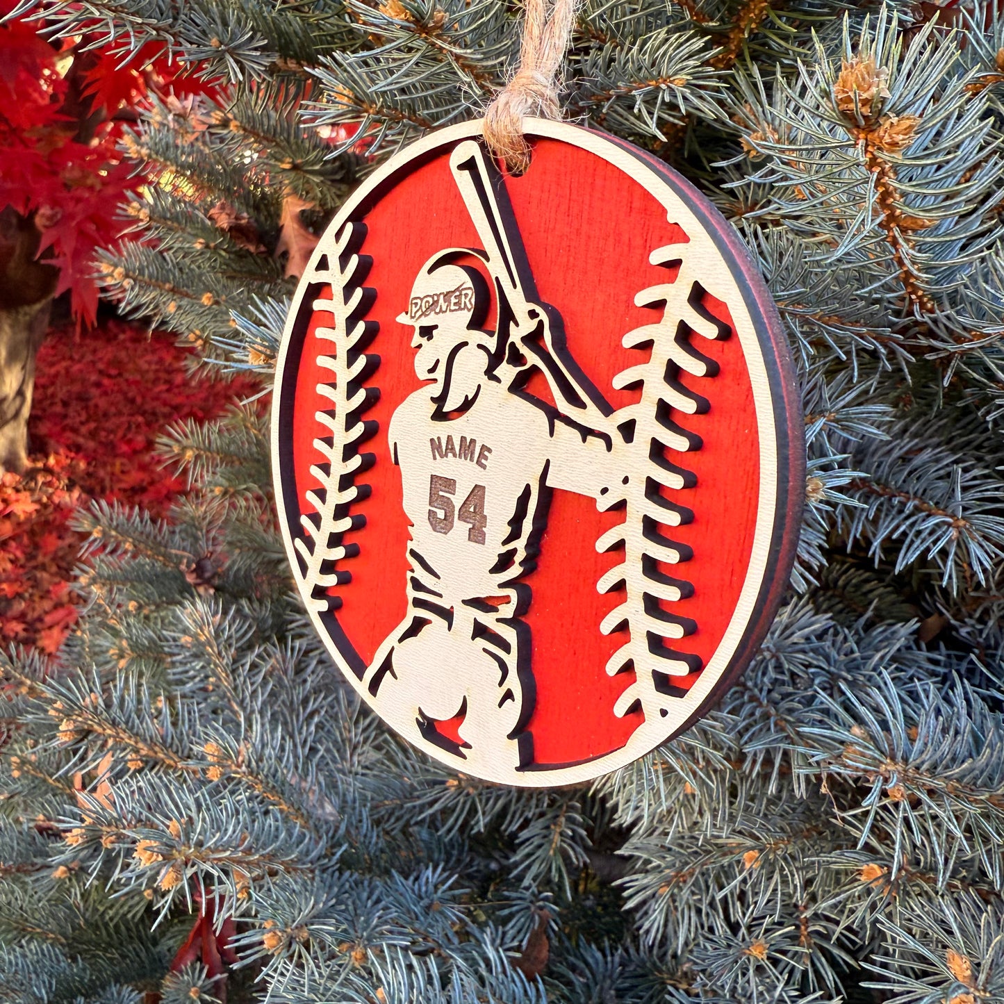 Power Softball Ornament