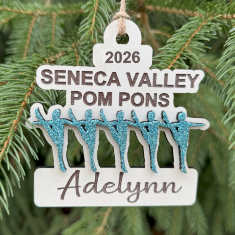 SV Pom Pons Personalized Ornament