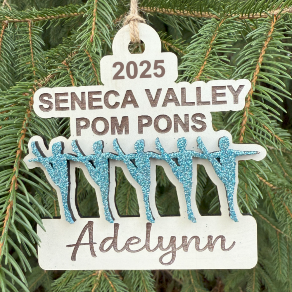 SV Pom Pons Personalized Ornament