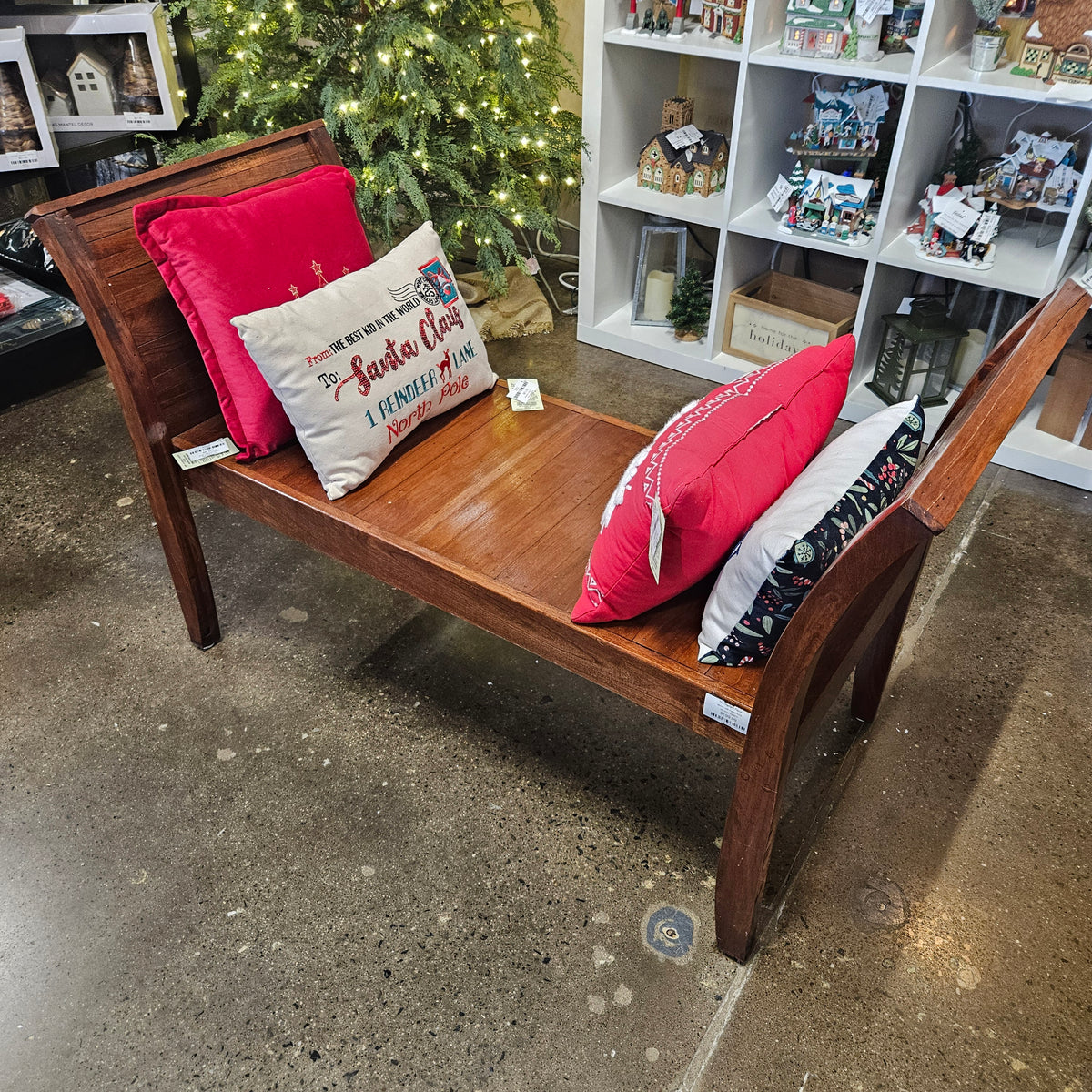 Bench with Flared Arms