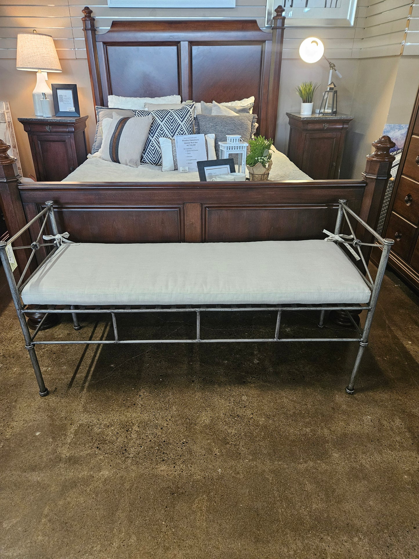Iron Metal Bench