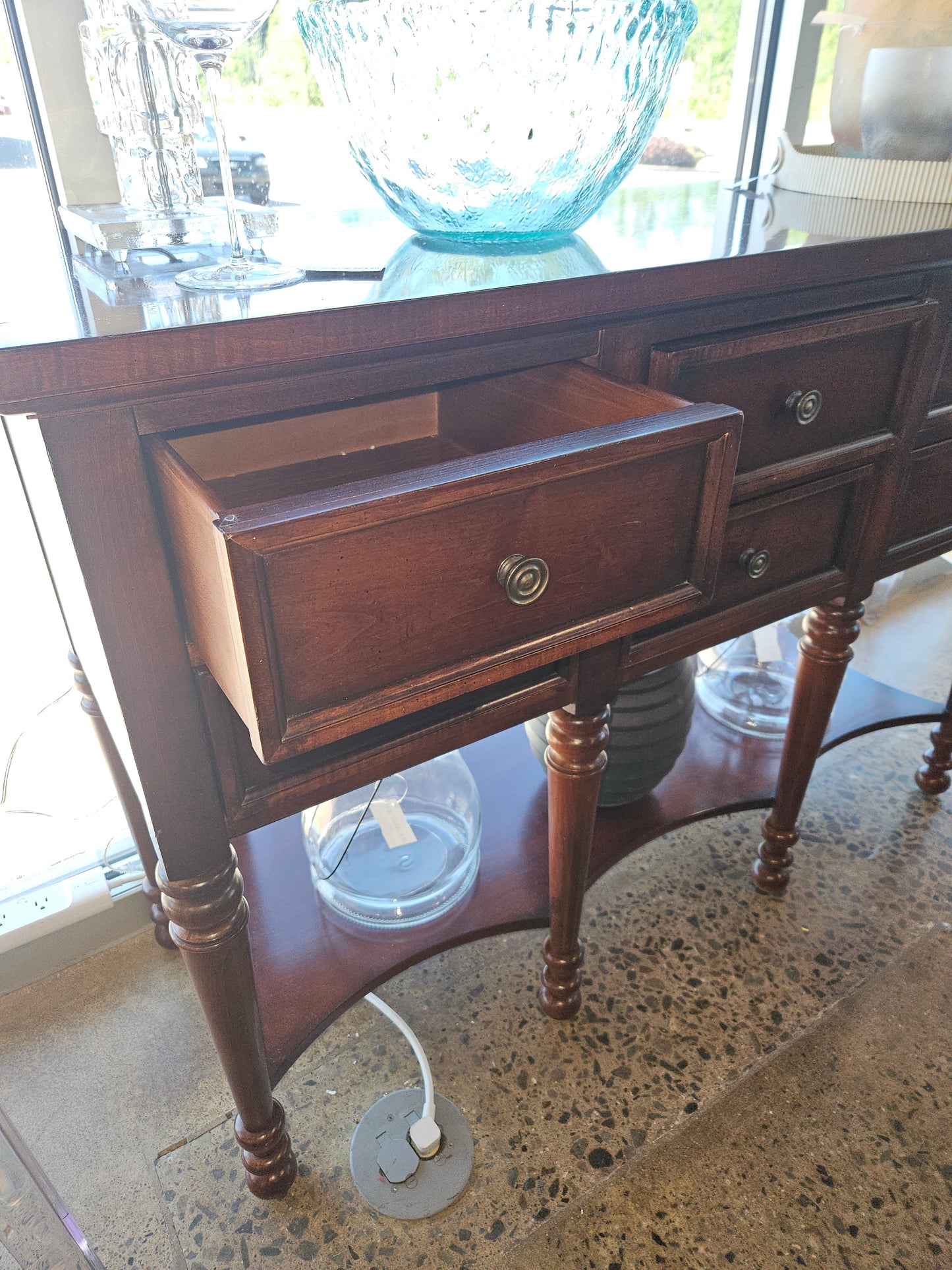 Solid wood sideboard