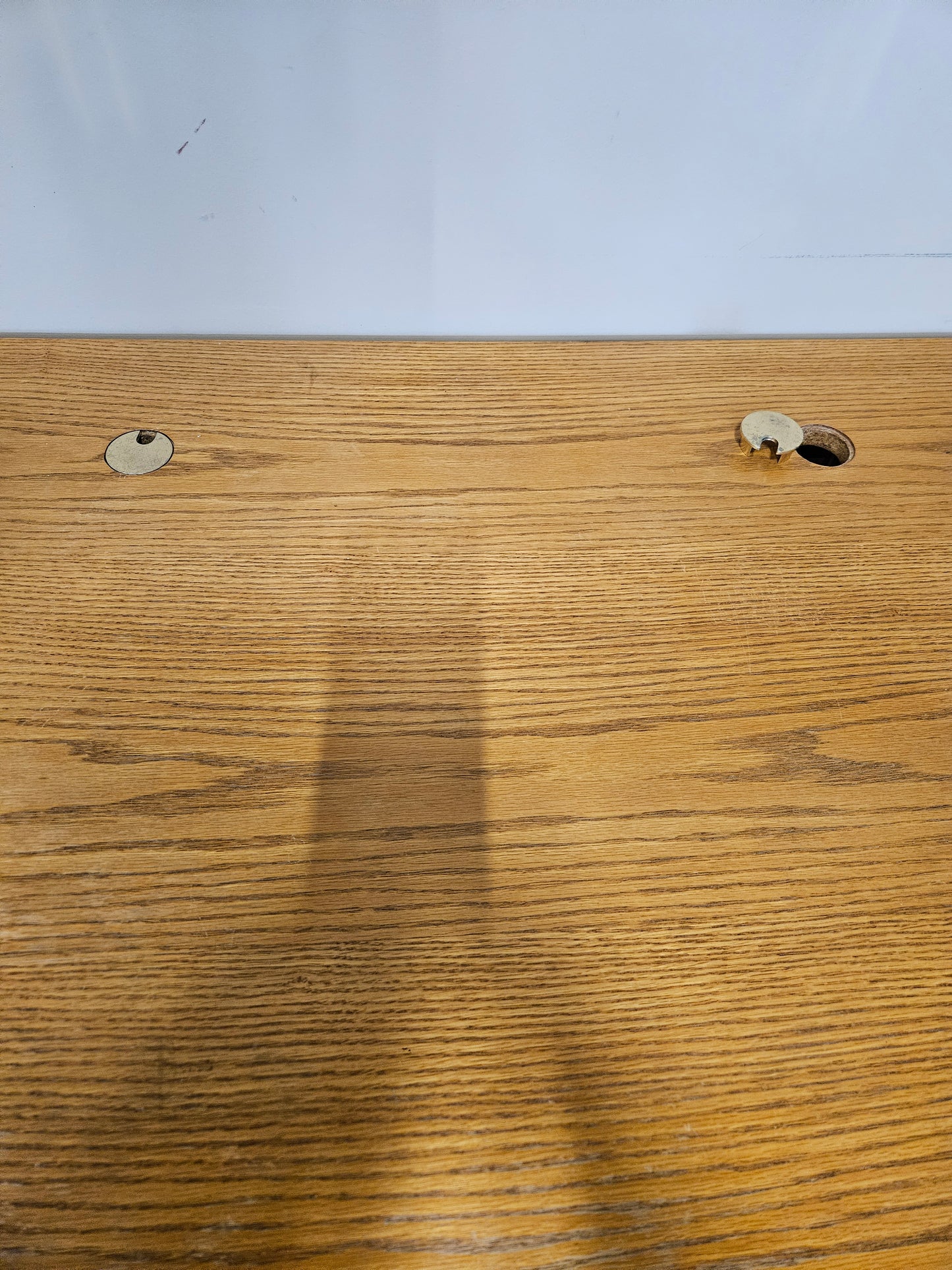 Oak Desk with drawer and keyboard shelf
