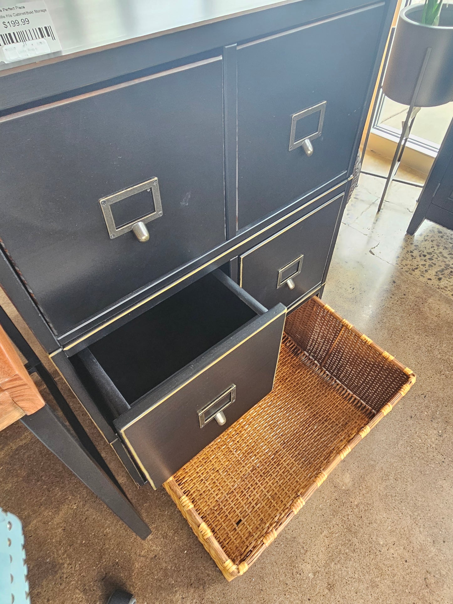Ballard Abbeville File Cabinet/Bskt Storage