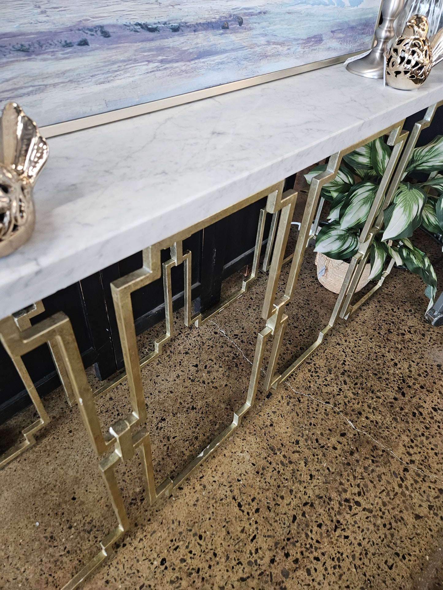 Marble topped side/sofa table (Setof3)
