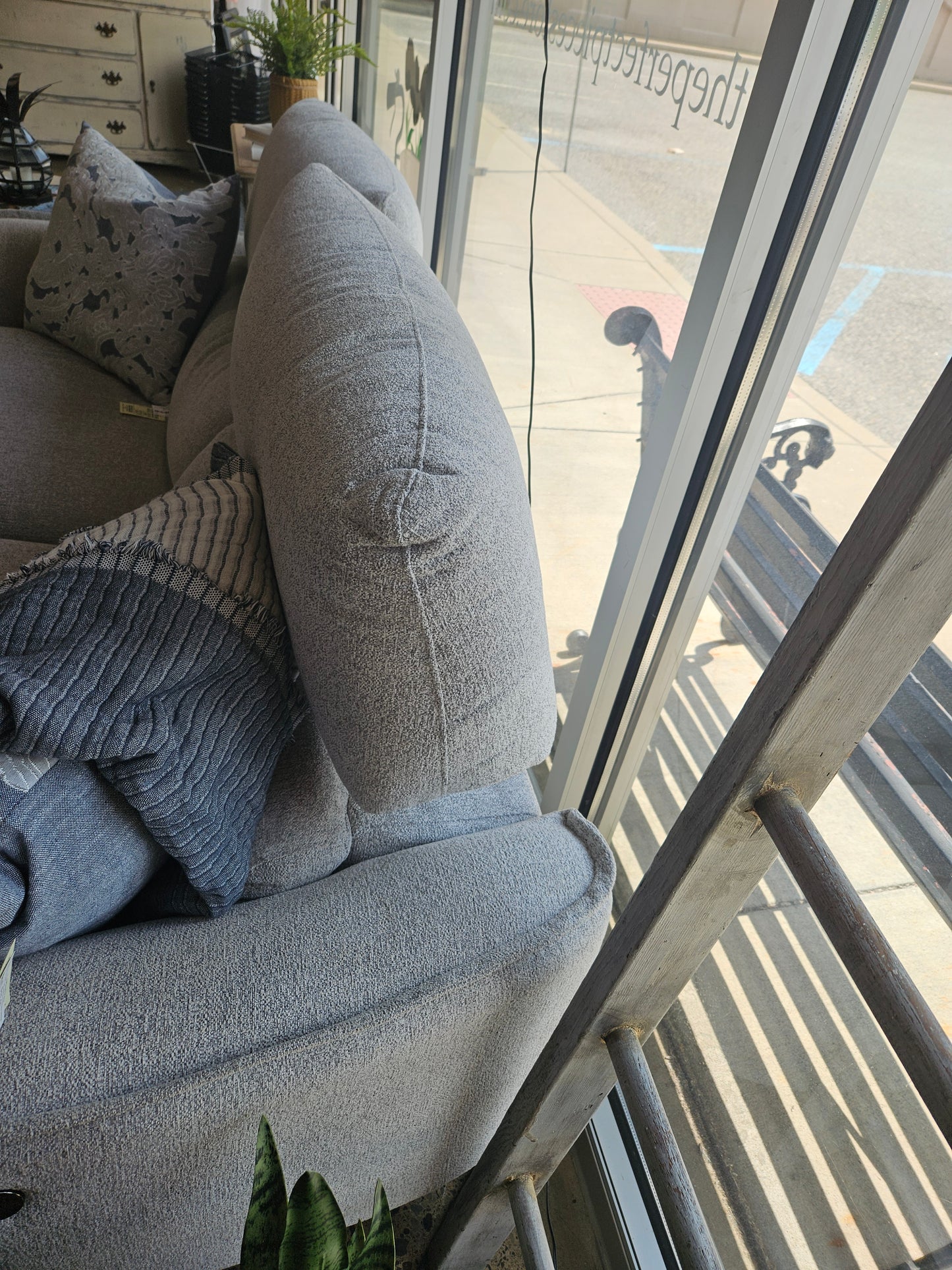 Grey Power Reclining Sofa