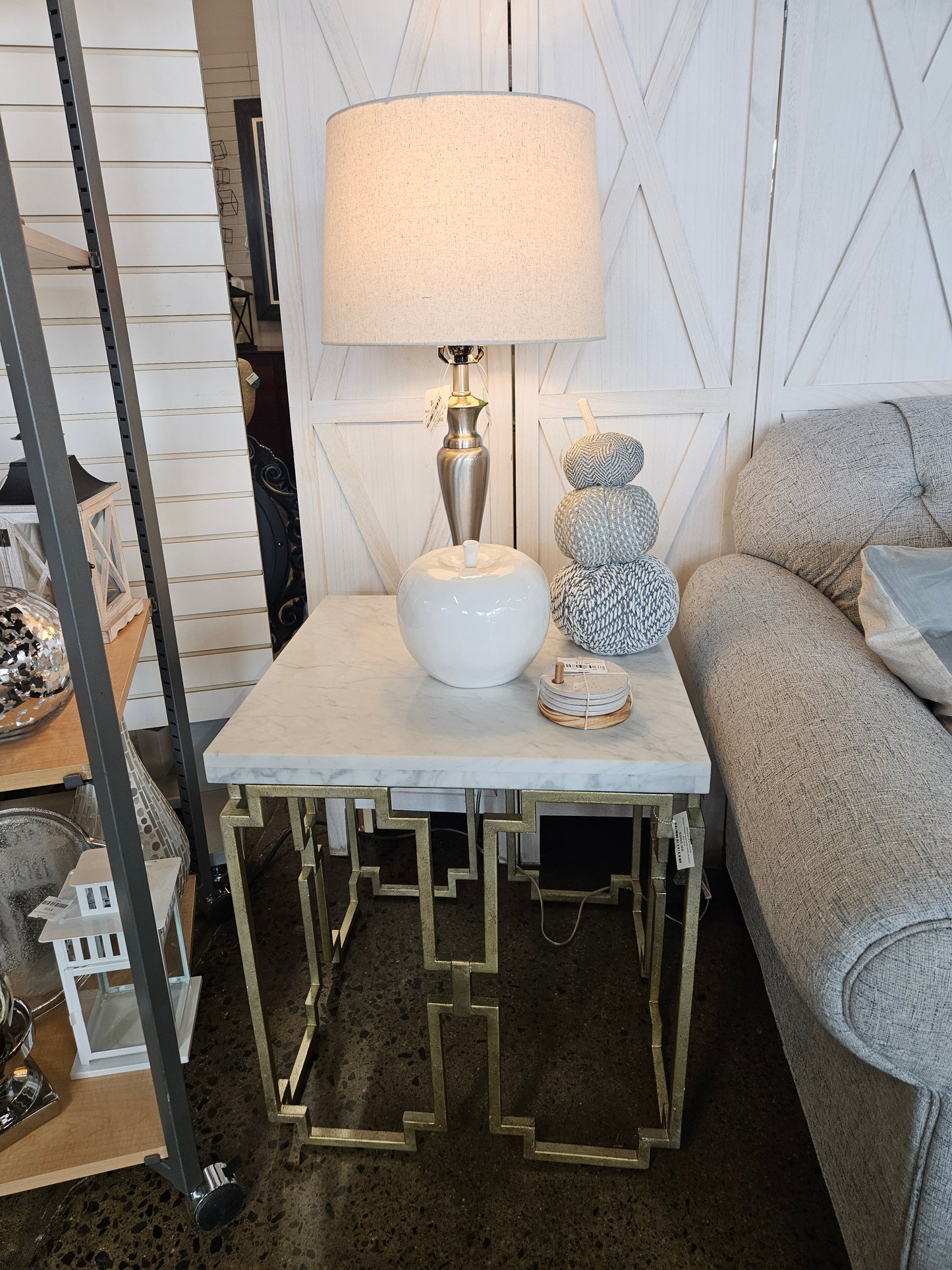 Hooker Marble topped End Tables (set of 2)