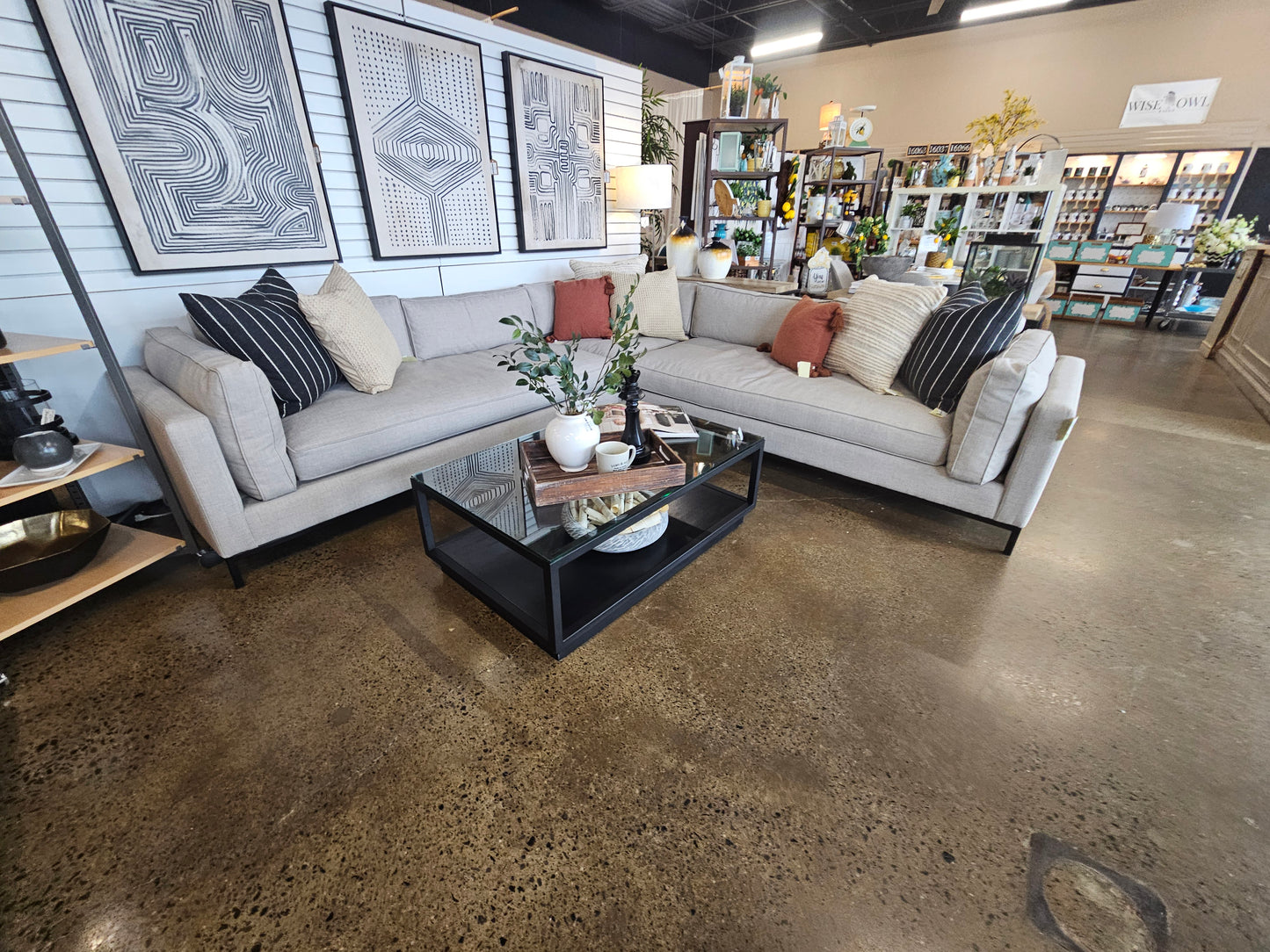 Cream Sectional (Model Home)