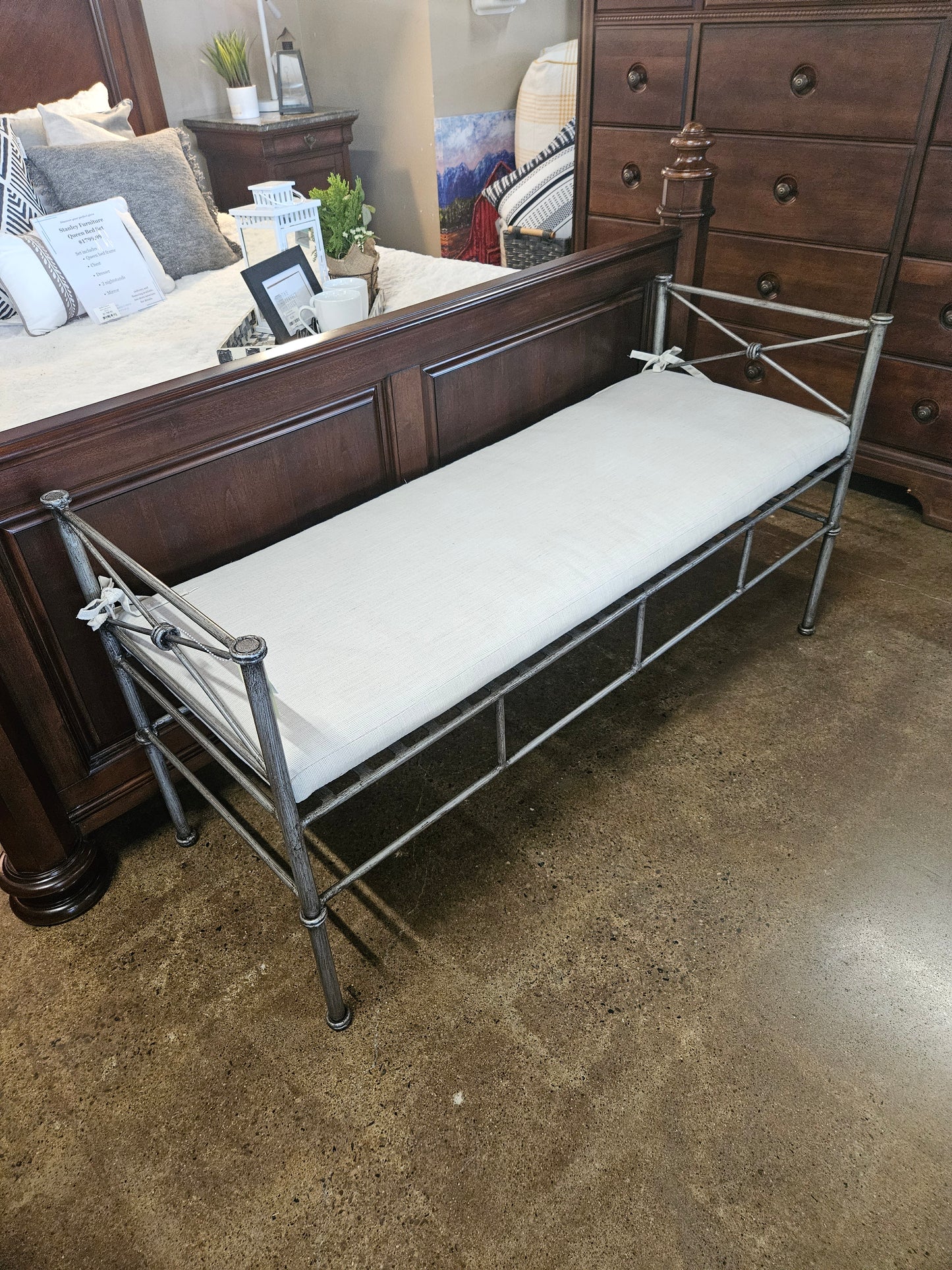 Iron Metal Bench