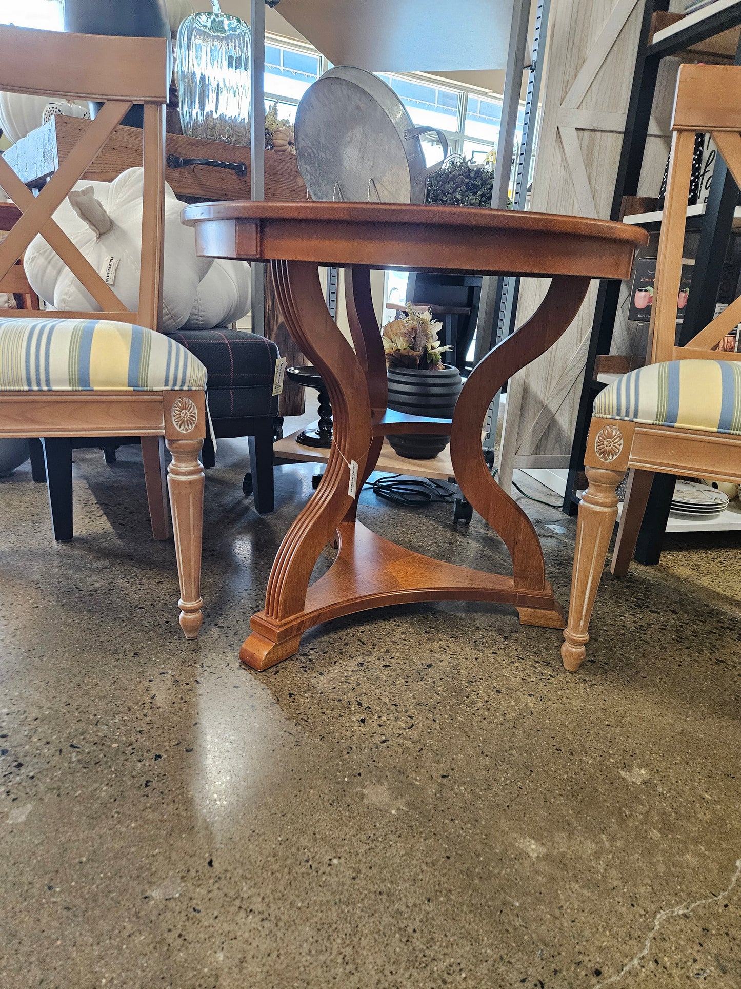 Round Ethan Allen End Table