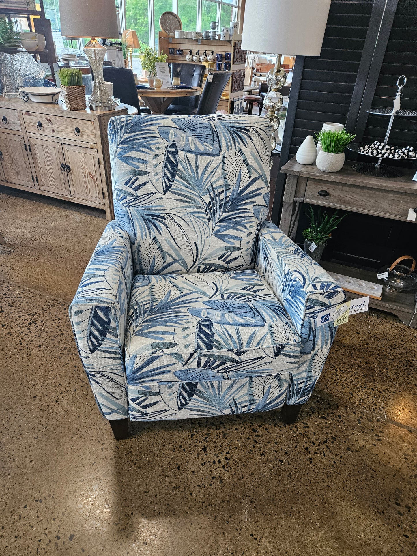Blue/Beige Flexsteel Recliners