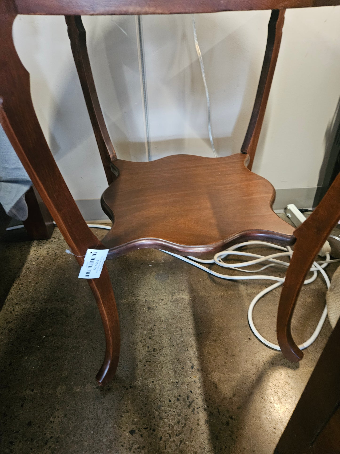 Round Wood Accent Table