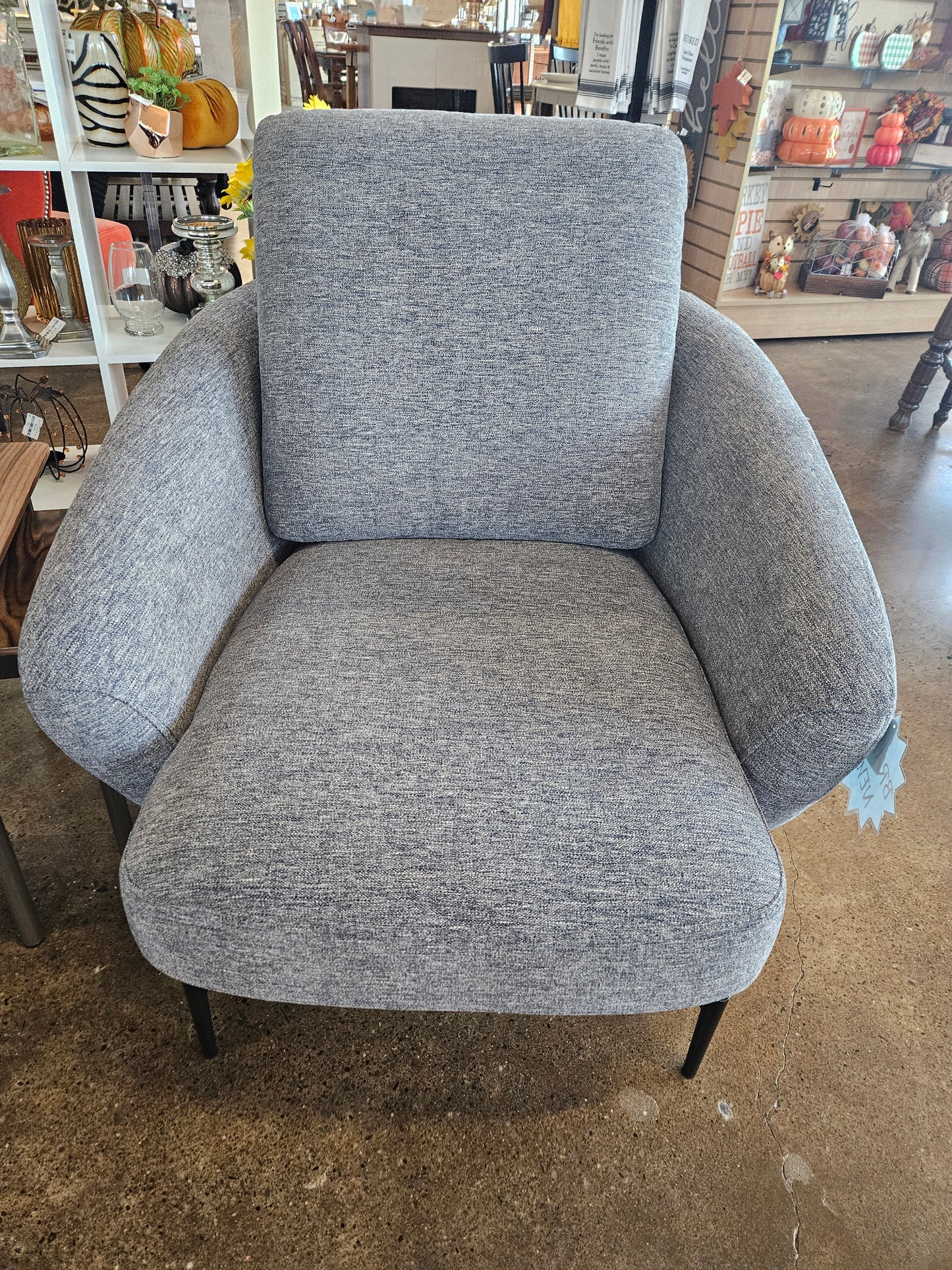 Soft Grey Upholstered Armchair by Nill